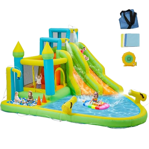 HOMMOW Inflatable Water Slide
